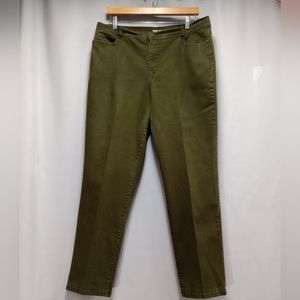 Style & Co. Olive Green Slim Leg Jeans